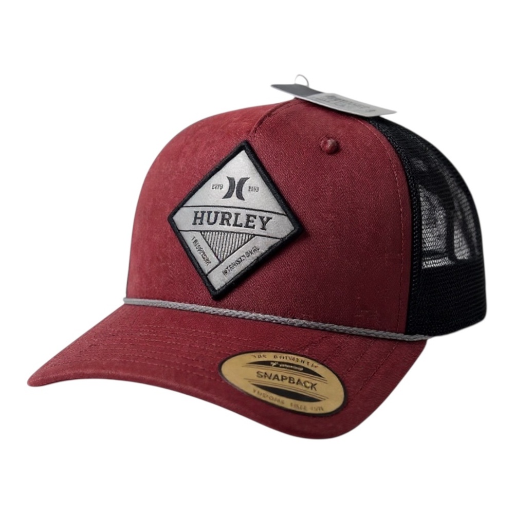 Hurley Men's Authentic Triad Snapback Adjustable Trucker Hat/Cap